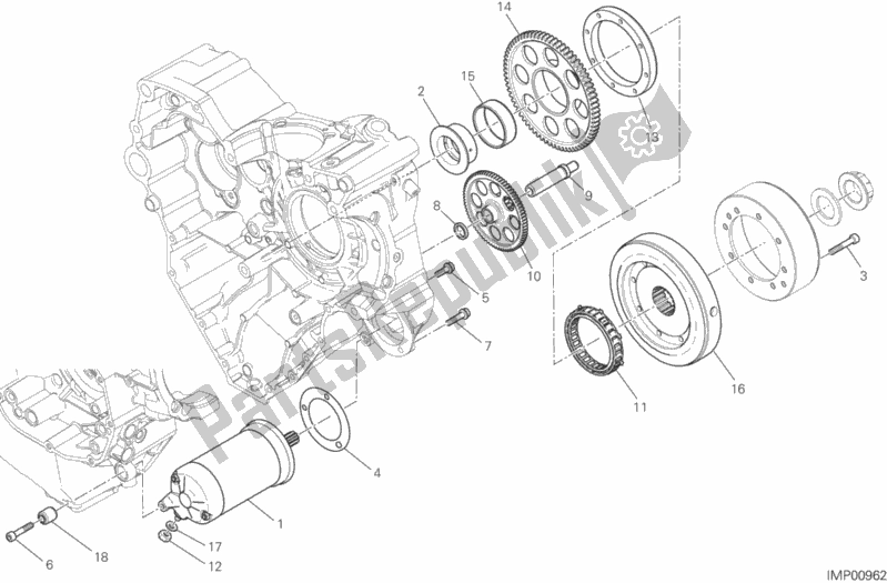 Toutes les pièces pour le Démarrage Et Allumage électrique du Ducati Diavel Carbon FL Thailand 1200 2018